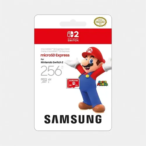 Cartão Samsung microSD Express de 256 GB para Nintendo Switch 2